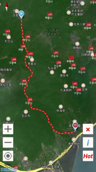 杭州登山地图截图1