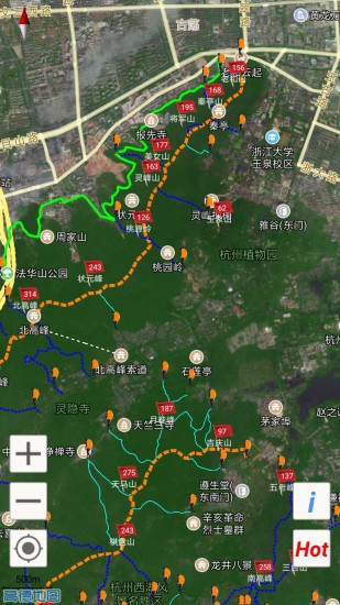 杭州登山地图截图2